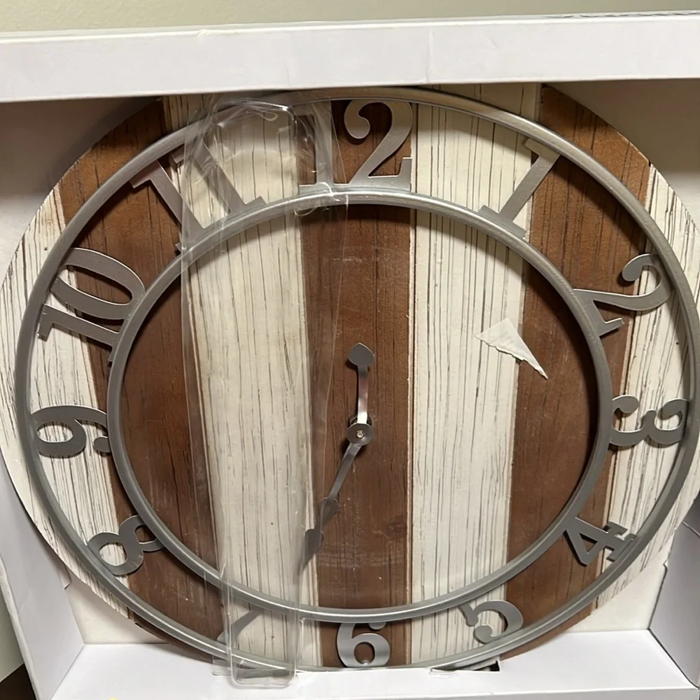 This Sonoma Goods For Life Two Tone Wall Clock